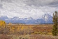 Serene Vista of the Teton mountains Royalty Free Stock Photo