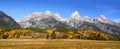 Grand Tetons panorama Royalty Free Stock Photo