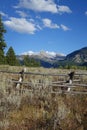 Grand Tetons Peaks - West Side, Wyoming Royalty Free Stock Photo