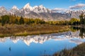 Grand Tetons Reflection Royalty Free Stock Photo