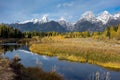 Grand Tetons and the Snake River Royalty Free Stock Photo