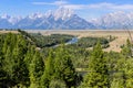 Grand Tetons and snake River, Wyoming Royalty Free Stock Photo