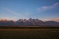 The Grand Tetons at sunrise Royalty Free Stock Photo