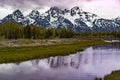 Grand tetons sunrise wyoming Royalty Free Stock Photo