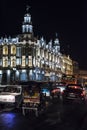 Grand Theater illuminated nighttime Havana