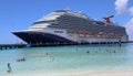 Grand Turk Beach Cruise Port Terminal in Turks and Caicos Royalty Free Stock Photo