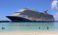 Grand Turk Beach Cruise Port Terminal in Turks and Caicos Royalty Free Stock Photo