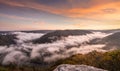 Grand View or Grandview in New River Gorge Royalty Free Stock Photo