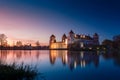 Grand view to Castle of Mir, Minsk, Belarus. Royalty Free Stock Photo
