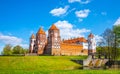 Grand view to Castle of Mir, Minsk Region, Belarus Royalty Free Stock Photo