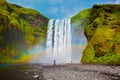 Grand waterfall in Iceland - Skogafoss