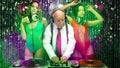 Grandad dj and his 2 dancing gogos