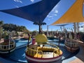 GrandDad Dogs Pirate Boat Ride at Peppa Pig Theme Park in Cypress Gardens, Florida