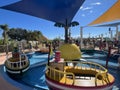 GrandDad Dogs Pirate Boat Ride at Peppa Pig Theme Park in Cypress Gardens, Florida