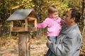 Granddad and granddaughter