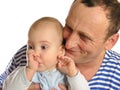 Granddaughter with grandfather Royalty Free Stock Photo