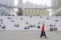 The Grande Arche in the La Defence Royalty Free Stock Photo