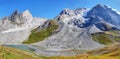 Grande Casse peak in Vanoise national park of french alps, France