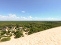 Grande Dune du Pilat sand and trees Royalty Free Stock Photo