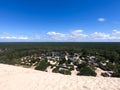 Grande Dune du Pilat sand and trees Royalty Free Stock Photo