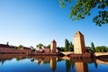 Grande Ile with towers and bridges in Strasbourg