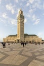 Grande Mosquee Hassan II in Casablanca Royalty Free Stock Photo