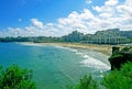 Grande Plage beach in Biarritz, France. Royalty Free Stock Photo