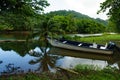 Fishing boat at Grande Riviere River in Trinidad and Tobago