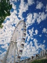 Grande Roue de Paris ferris wheel in the amusement park, France Royalty Free Stock Photo