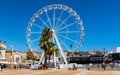 Grande Roue Ferris Wheel at Promenade de la Pantiero square aside Palace of Festivals and Congresses in Cannes in France
