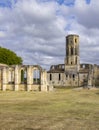 Grande-Sauve Abbey, UNESCO site, Benedictine monastery near La Sauve, Aquitaine, Gironde, France Royalty Free Stock Photo