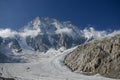 Grandes Jorasses peak in the French Alps Royalty Free Stock Photo