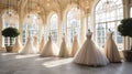 The Grandeur of Luxury Wedding Gowns. Generative AI