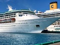 Grandeur of the Seas and Costa Luminosa Royalty Free Stock Photo