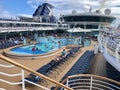 Grandeur of the Seas pool deck Royalty Free Stock Photo