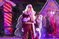 Grandfather Frost (Ded Moroz). New Year's performance in Pyatig