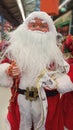 Grandfather Frost Santa Claus, St. Nicholas, Joulupukki with gifts. The symbol of the New year and Christmas. Christmas toy. Royalty Free Stock Photo