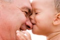 Grandfather and grandchild Royalty Free Stock Photo