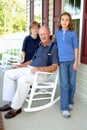Grandfather with grandchildren Royalty Free Stock Photo