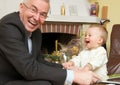 Grandfather with grandson Royalty Free Stock Photo