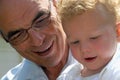 Grandfather and Grandson Royalty Free Stock Photo