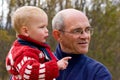 Grandfather and grandson Royalty Free Stock Photo