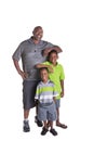 A grandfather and his grandsons Royalty Free Stock Photo