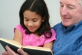 Grandfather Reading Book