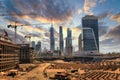 Grandiose construction in Dubai Royalty Free Stock Photo