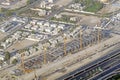 Grandiose construction in Dubai, the United Arab Emirates Royalty Free Stock Photo