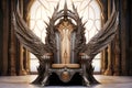 Grandiose Majestic fantasy throne. Generate Ai