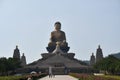 Grandiose shot of the Riesen Buddha Statue in Fo Guang Shan-Tempel, Dashu, Kaohsiung, Taiwan Royalty Free Stock Photo