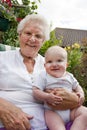 Grandma and baby Royalty Free Stock Photo