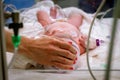 Grandma Baby NICU Royalty Free Stock Photo